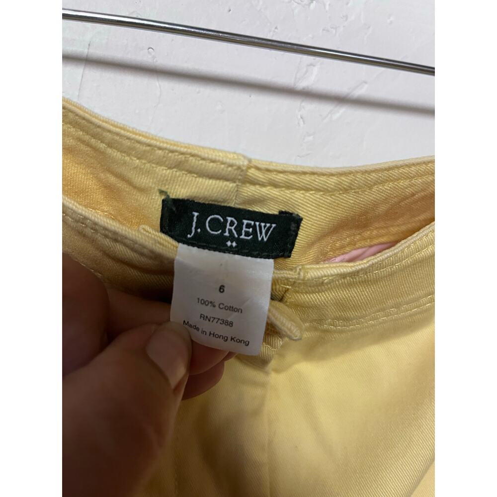 Vintage J.Crew Butter Yellow Skirt Sz 8 - Picture 3 of 4